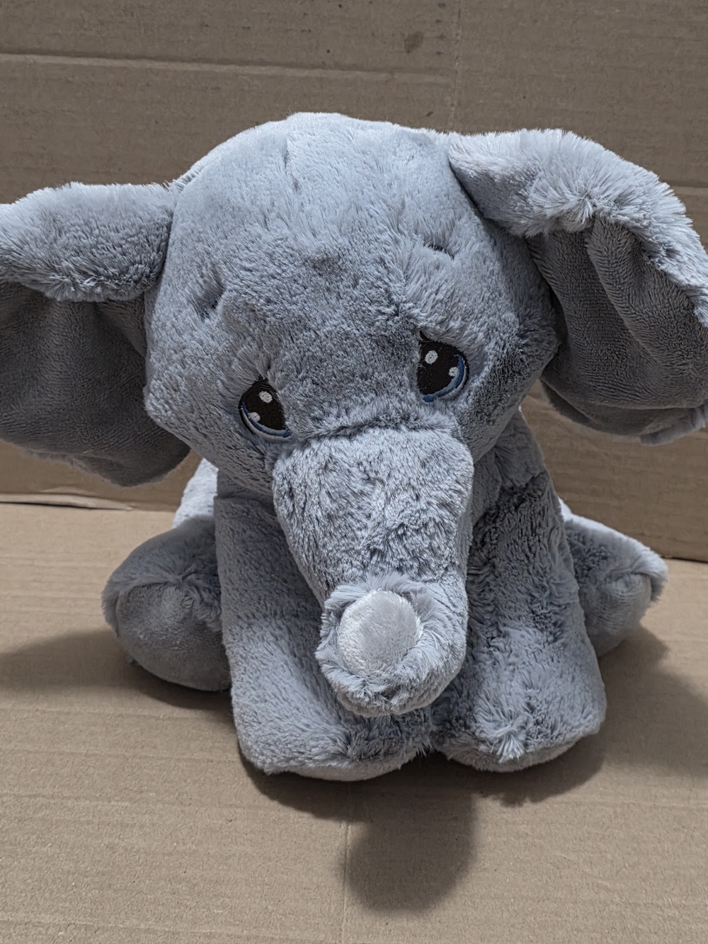 Precious Moments Soft Grey Elephant Plush Toy